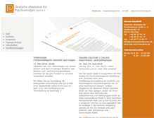 Tablet Screenshot of dap-psychoanalyse.de
